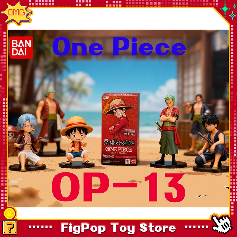 

100% подлинная цельная карточная игра BANDAI Full Series OP 13 FB01-FB06 Romance Dawn JAPAN, аниме TCG Booster BOX, коллекционная карта