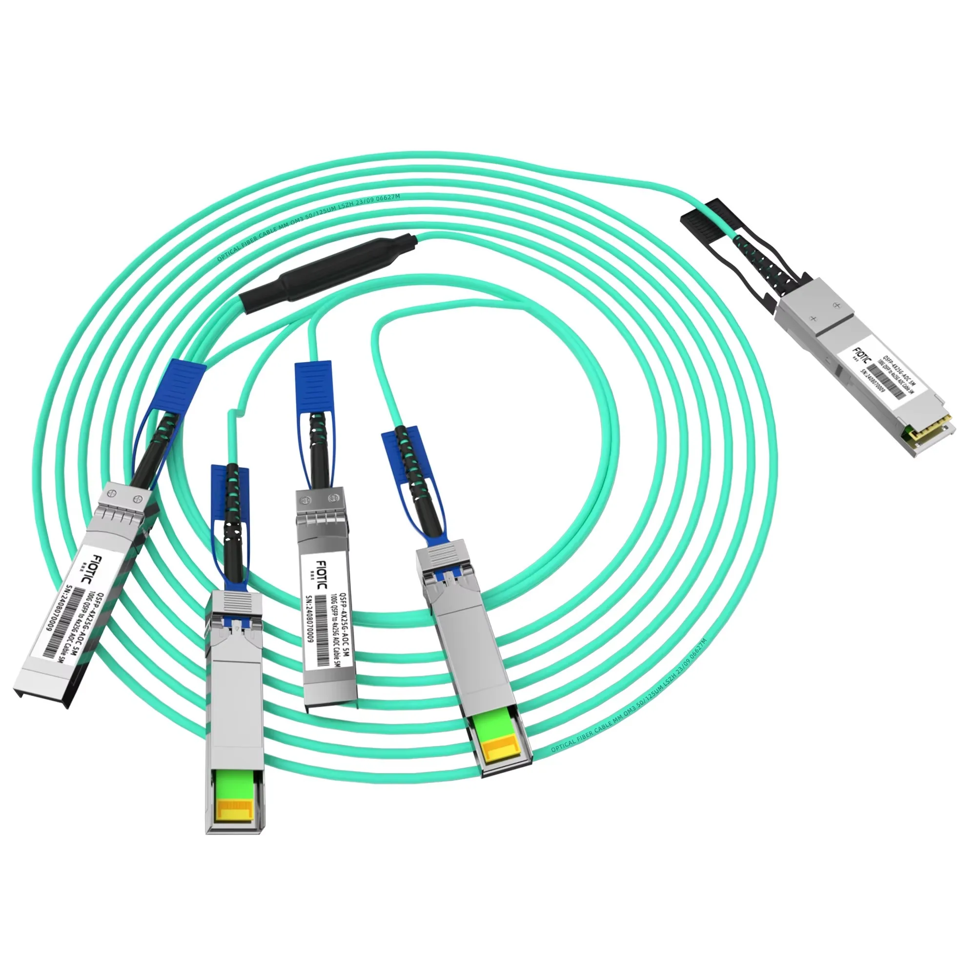 QSFP-4*25G-AOC Customizable  QSFP to 4*25G  SM Alta Velocidad High Speed Active Direct Connection Cable