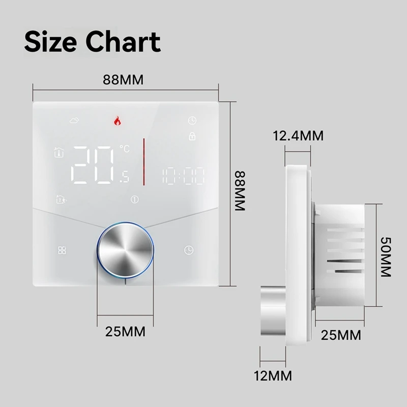ABNO-Floor Warm Heating Thermostat Temperature Controller Wifi Tuya GB For Electric Heating Thermostat Energy Saving Switch