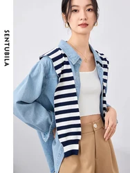 SENTUBILA French Simple Shirts for Women 2024 Summer Fashion Short Raglan Sleeve Turn-down Collar Office Ladies Basics Shirts