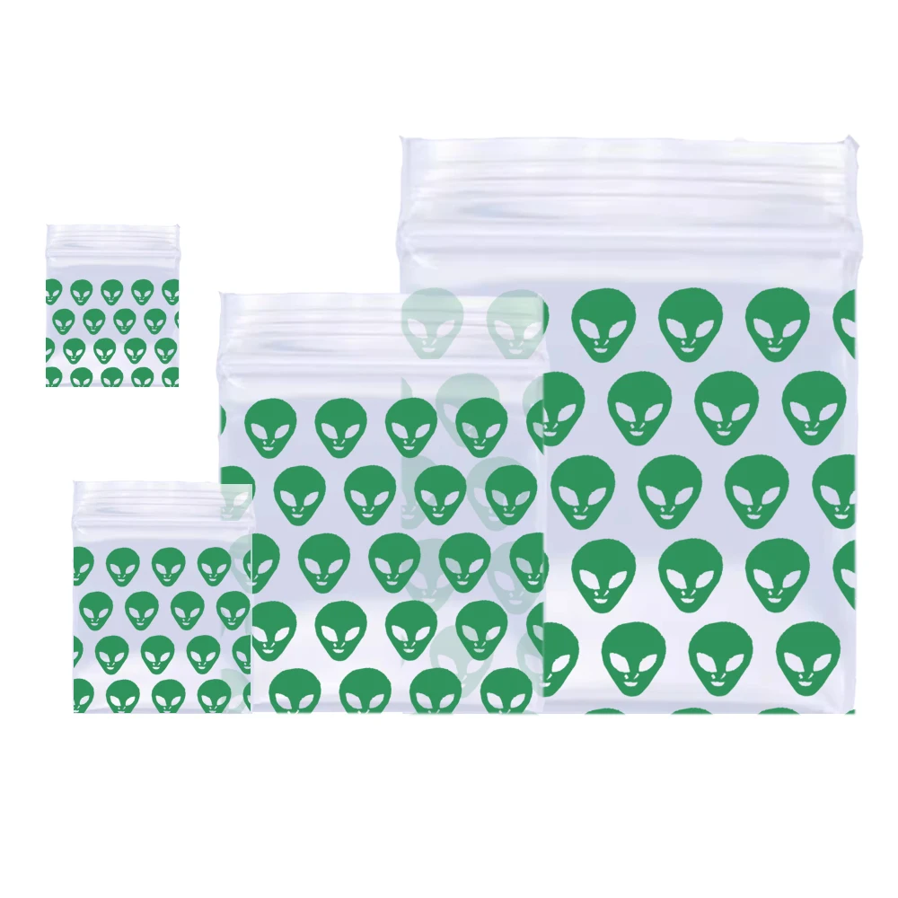 Wholesale 500PCS Plastic Resealable Zip Bags Small Strong & Durable Poly Baggies Design Zip Top Lock bag Drop Shipping