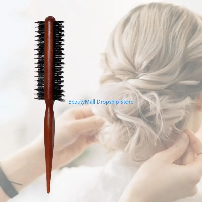 40JD Two Sided Three Row Comb With Natural Paulownia For Gentle Detangling And Styling