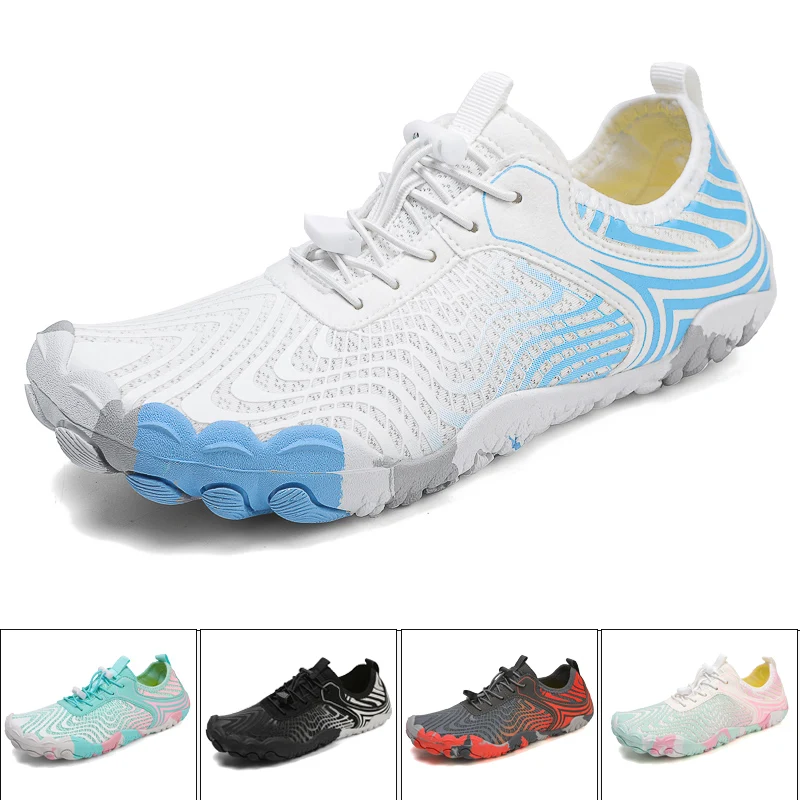 2025 ลื่นน้ําหนักเบา Wading รองเท้า Breathable Aqua คู่ Quick-Drying Beach ว่ายน้ํารองเท้าผ้าใบในร่ม Multi-Functional