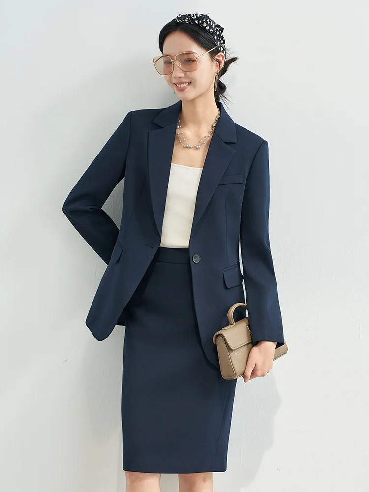 

Элегантный черный профессиональный костюм для женщин, новая осенняя модель, официальная одежда для экзаменов на получение квалификации учителя и экзаменов на госслужбу.