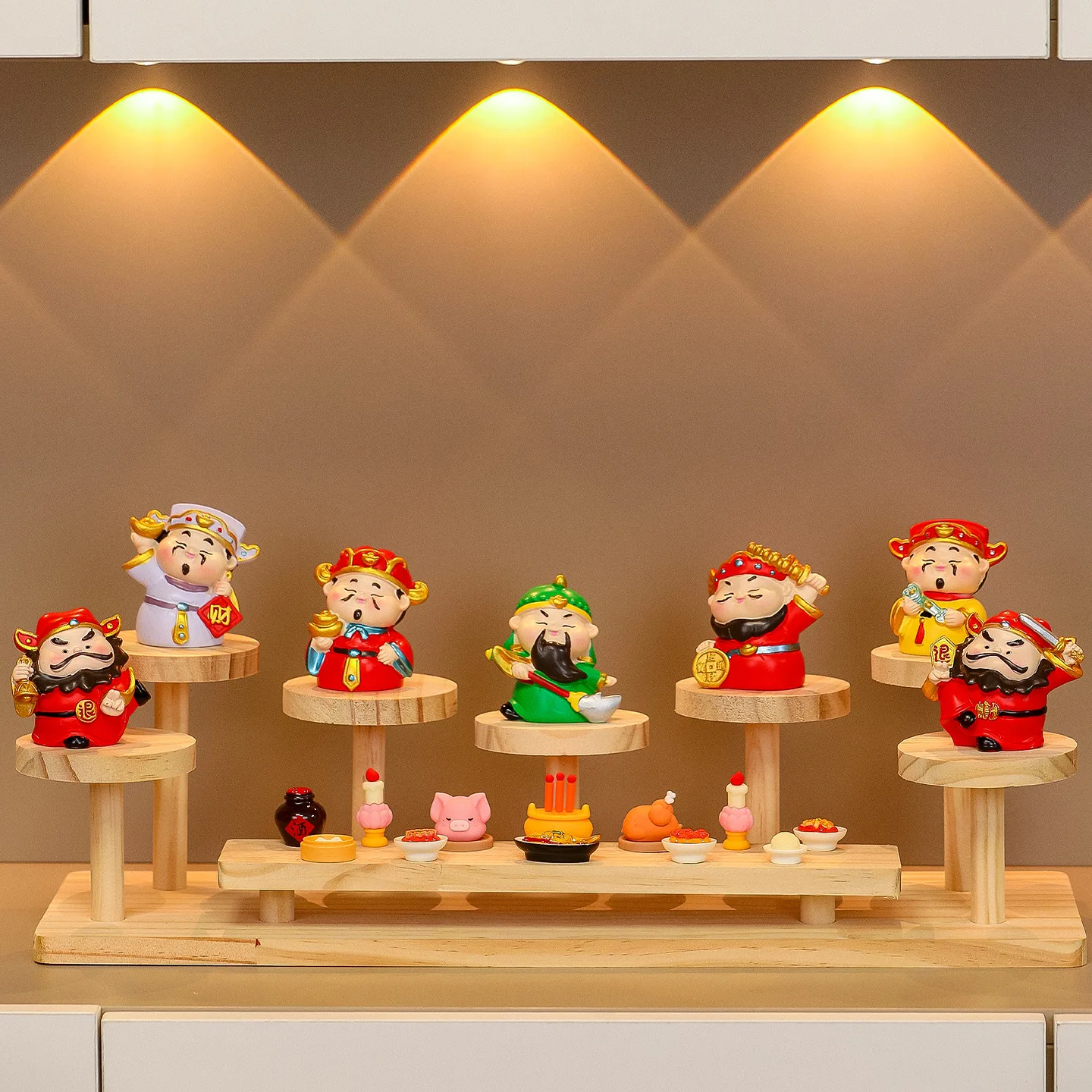 

Декоративная фигурка «Пять Богов Богатства» по фен-шуй, креативный милый подарок на новоселье, сувенир на Новый год, украшение для входной зоны