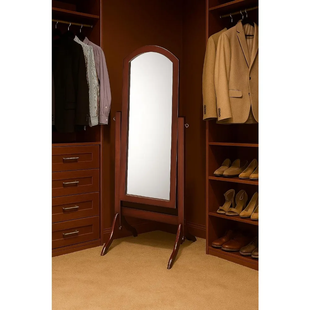 

Products, Barrington Cheval Mirror, Full Length Free Standing Mirror, Swivel Oval Mirror (Walnut)