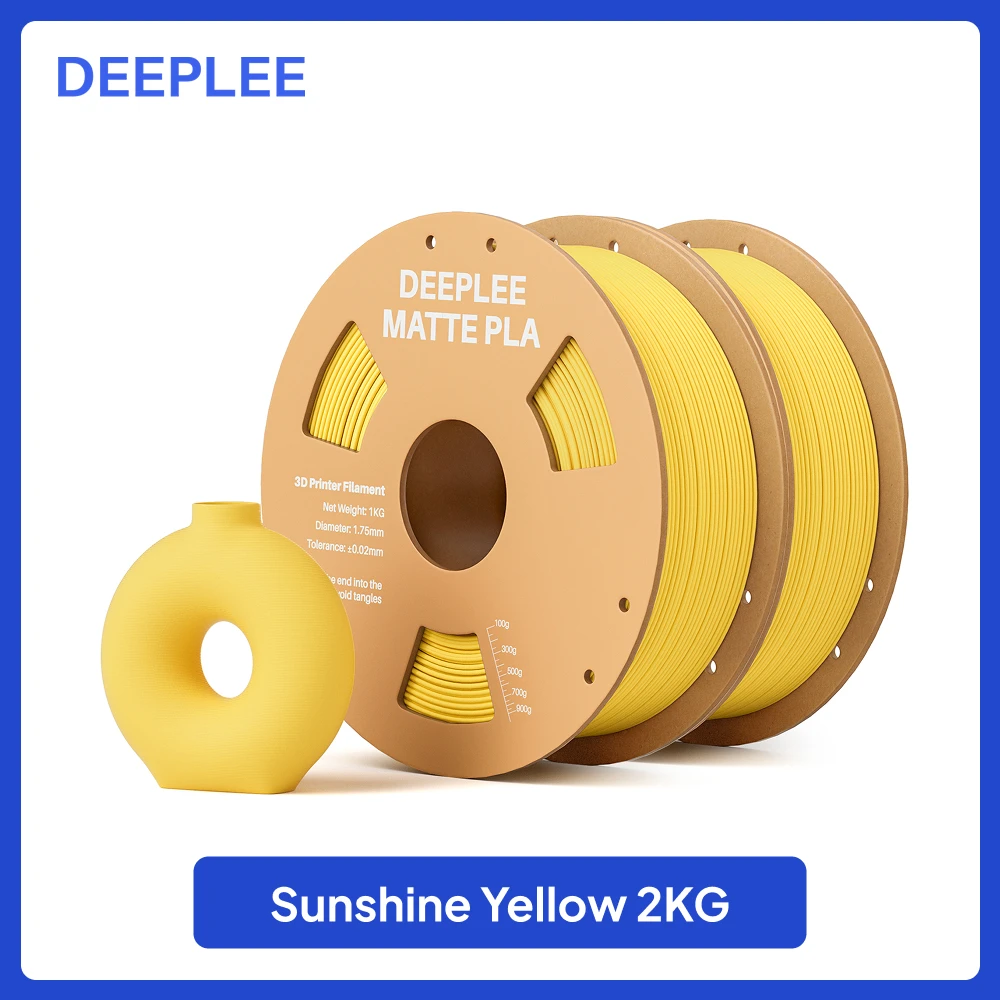 DEEPLEE 2KG mat PLA-filament 1,75 mm 3D-printen voor FDM 3D-printer PLA roze Deeplee-filament