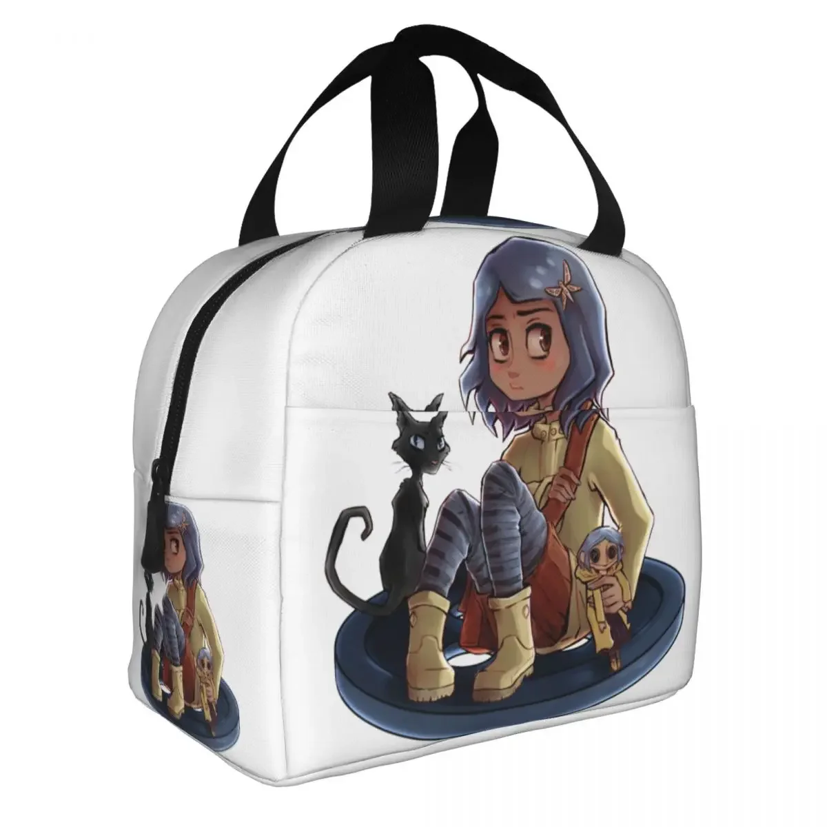 Coraline Unravel 5sh4elbrw1i Insulated Lunch Bag Large Lunch Container Cooler Bag Lunch Box Tote School Picnic Food Storage Bags