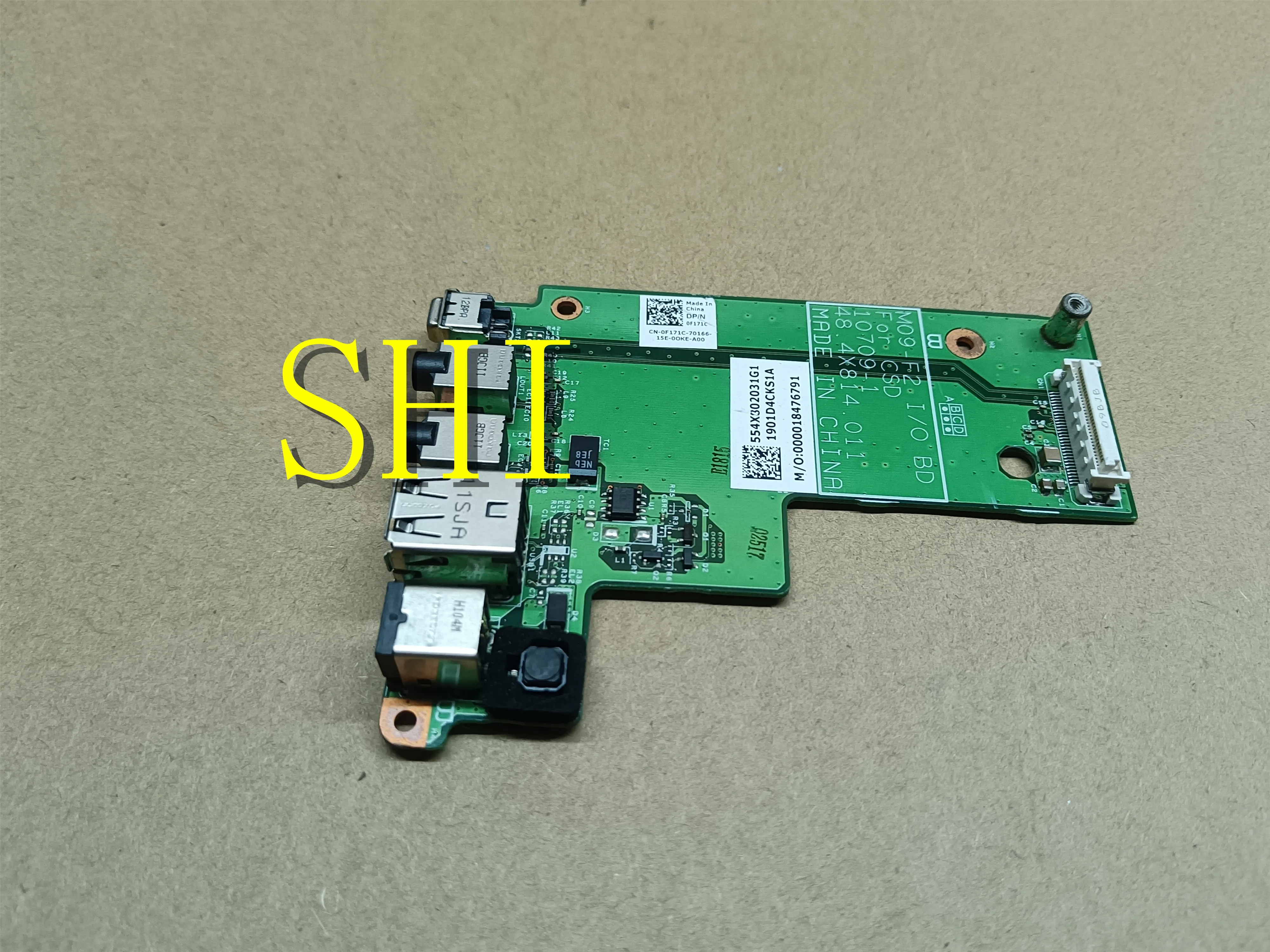 FÜR 0F171C Dell Latitude E5500 Power DC Jack USB Audio Ethernet Platine F171C 10709-1 48,4X814,011 freies Verschiffen