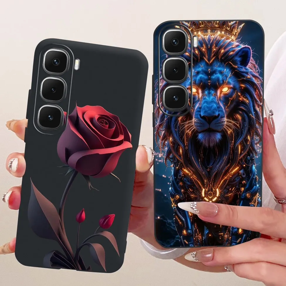 حافظة لهاتف انفينيكس هوت 60i غطاء X6728 لطيف على شكل قطة على شكل فراشة 2D غلاف مطلي لهاتف انفينيكس هوت 60X6726 فوندا