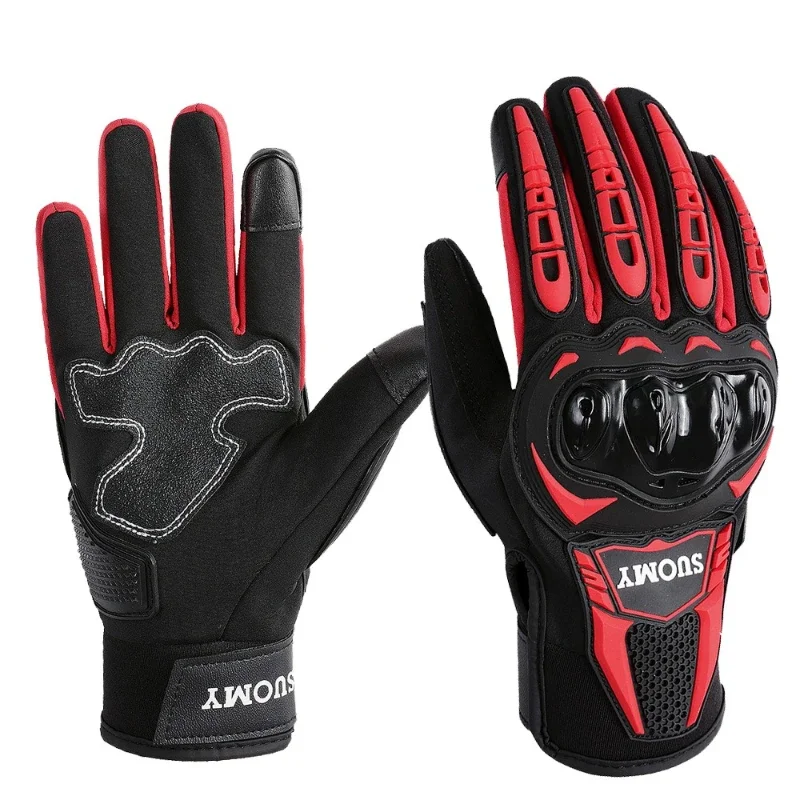 SUOMY Thin Winter Waterproof Guantes Moto Motorcycle Gloves Autumn Men Women Motocross Biker Gloves Touch Screen Cycling Luvas
