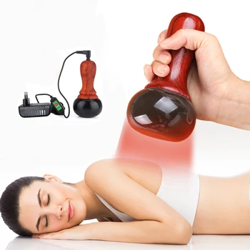 Electric Gua Sha massage hot stone natural stone cuckoo engraving back neck body massage tools relaxation beauty health