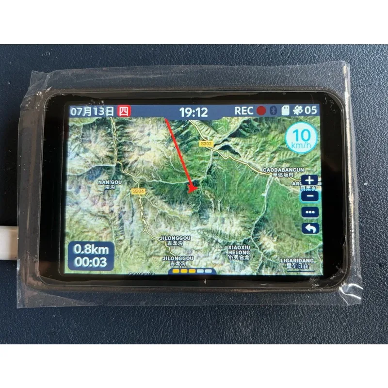 Off‑Road Vehicle Escort Dashboard Meter, GPS Track Recorder Altimeter, Car Instrument with Offline Maps