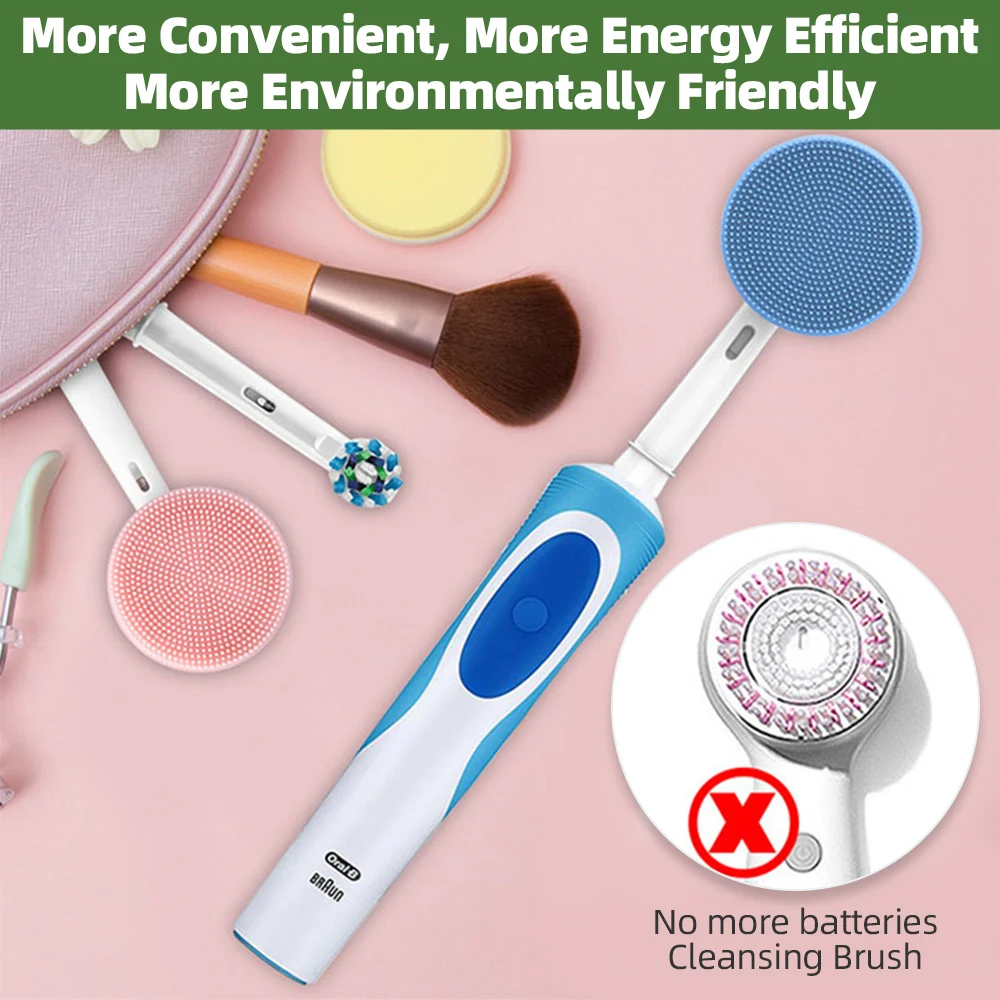 Spazzola elettrica per il viso testine di ricambio per spazzolino elettrico testina per massaggiatore detergente in Silicone strumento per la cura della pelle del viso pulito