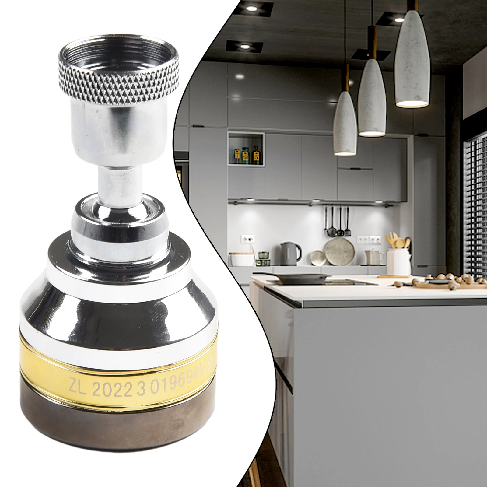 Kitchen Faucet Aerator Water Saving Nozzle Dual Function Faucet You Can Easily Switch Between Bubble Flow And Powerful Spray By