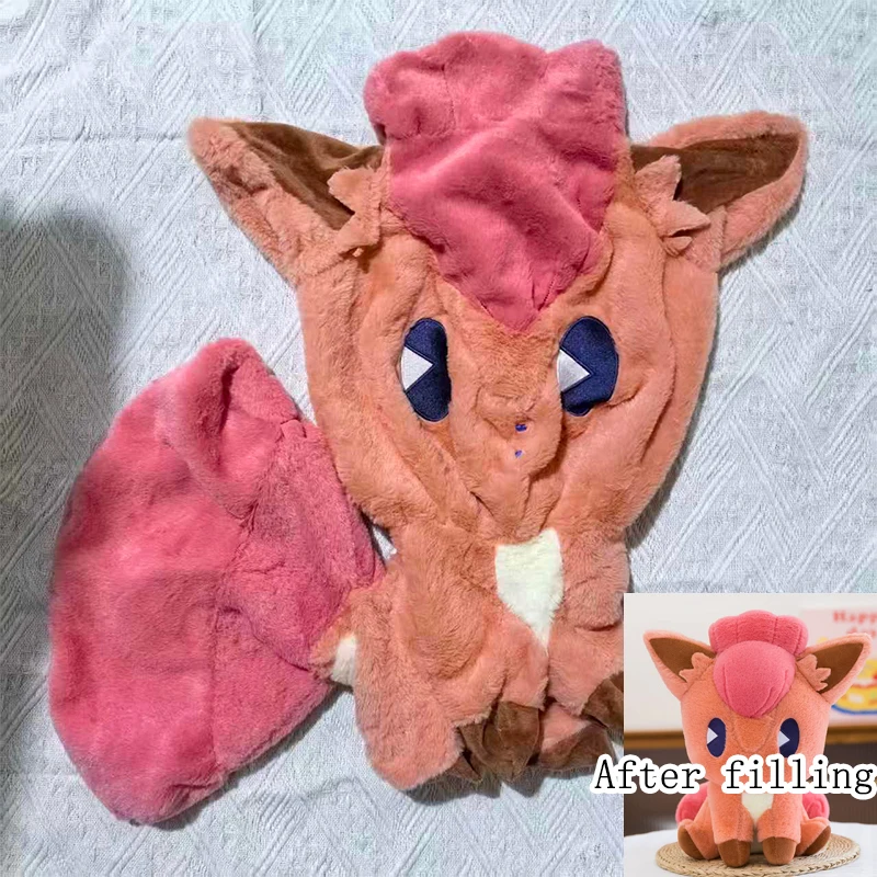 35/65cm Vulpix Pokemon Plush Toys Huge Kawaii Pokémon Plushie Fox Semi-finished Leather Holster Pillow Gift for Children Xmas