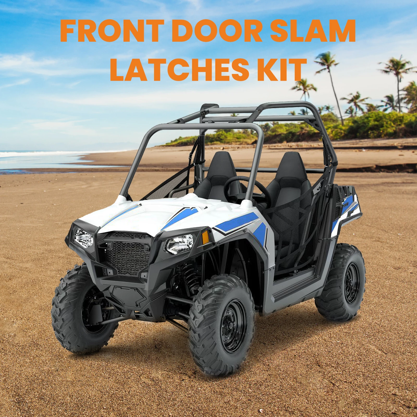 Front Door Slam Latches Kit w/ Hardware for Polaris UTV RZR4 900 XP RZR 800 570