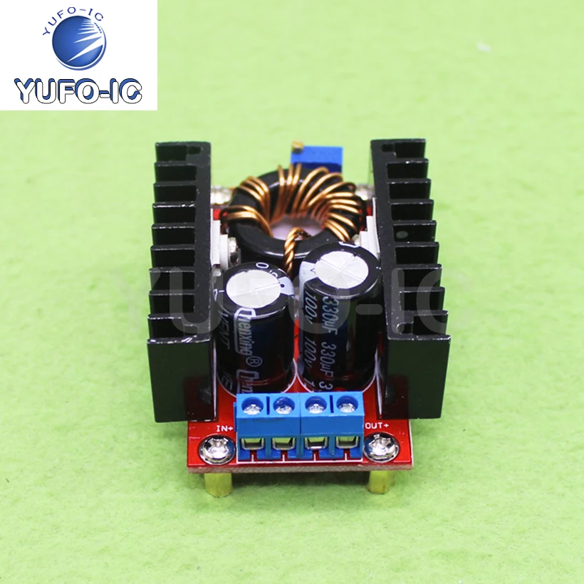 Free Ship 1PCS DC-DC Power Adjustable Boost Module Power Supply Charging 12 Revolutions 60-90V 100W