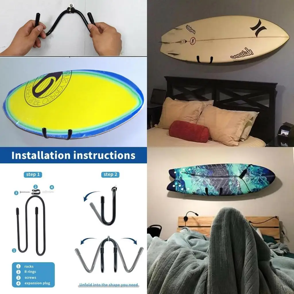 

U2JB Настенное крепление для скейтборда, крючок для скейтборда, вешалка, настенная стойка для хранения скейтборда, витрина, для