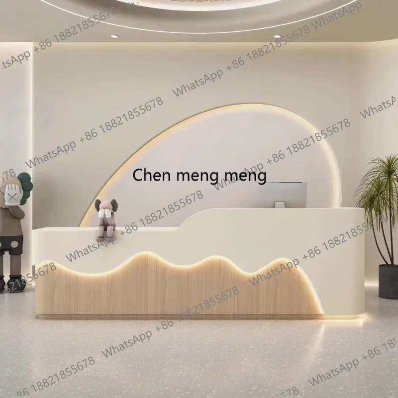 

F5822 Luxury Design Mostradores Recepcion Furniture Aesthetics Reception Desks Counter Organizer Business Modern Reception Desk