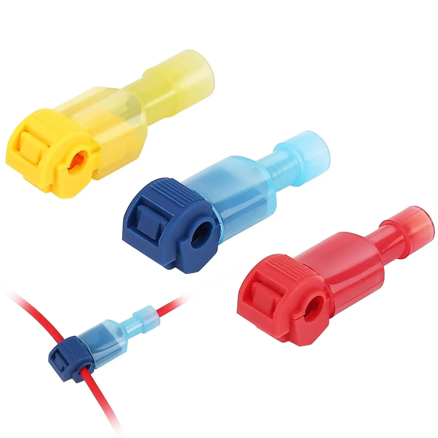 

Набор из 20 быстроразъемных соединителей T-Tap для проводов, нейлоновые изолированные клеммы, быстросъемные разъемы типа «папа» и «мама»