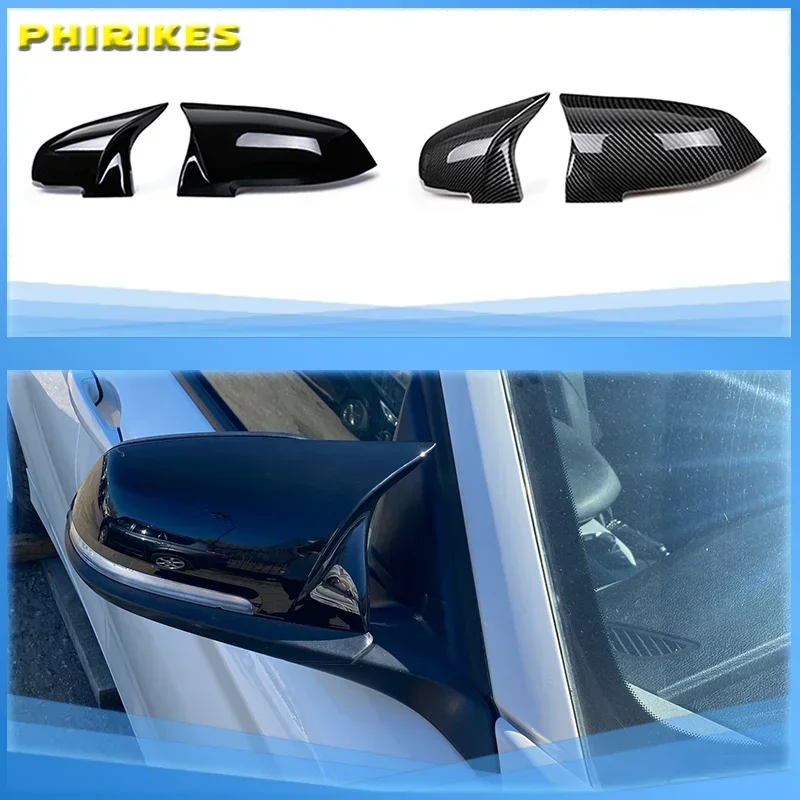 

Rearview Mirror Cover Side Wing Rear View Mirror Case Cover Glossy Black For BMW serie 1 2 3 4 F20 F21 F22 F30 F32 F36 X1 F87 M3