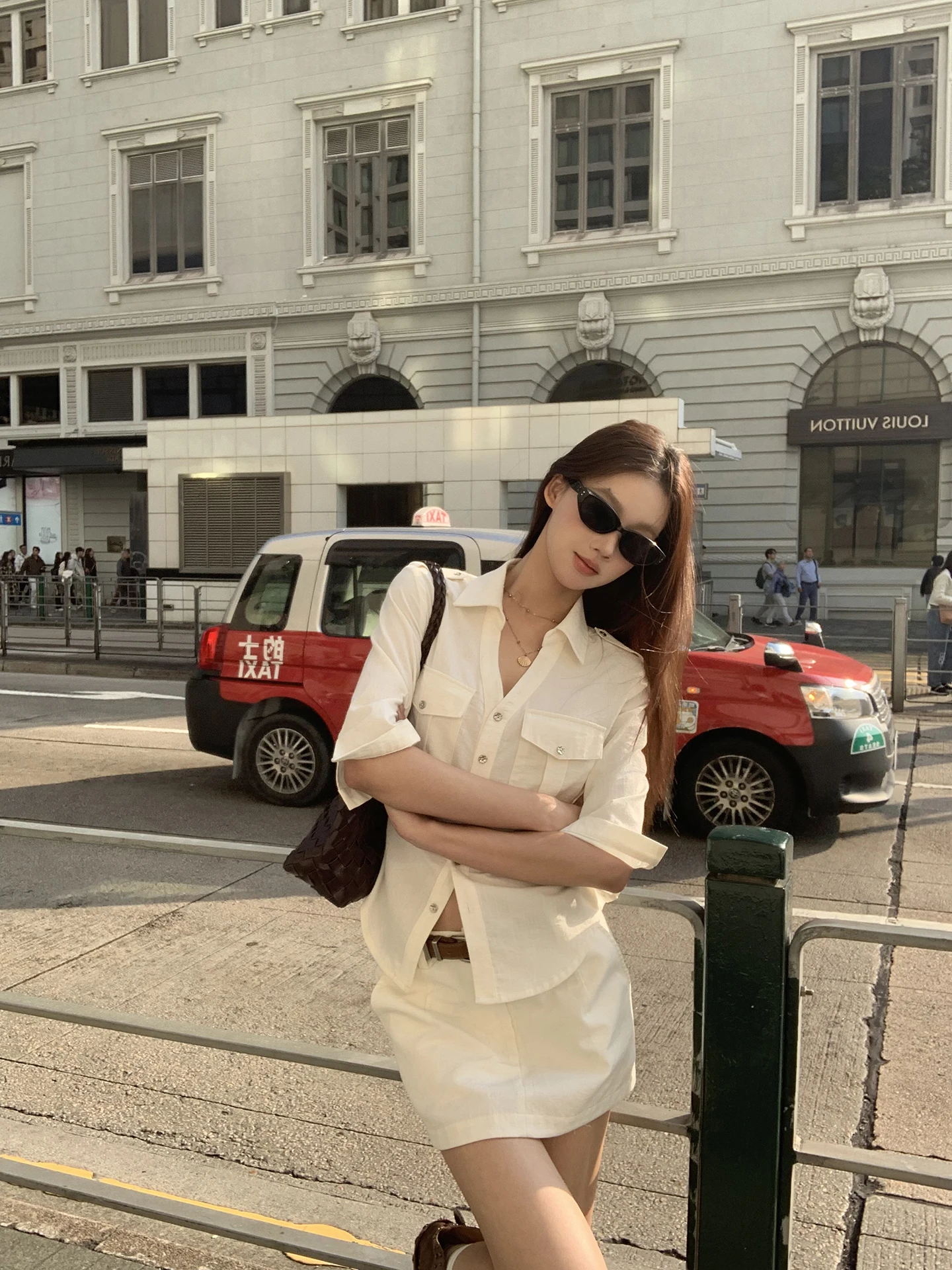 

Slim Fit Women's Shirt Summer New Style Unique Beautiful Short Length Casual Commute Style Polyester Cotton Nylon Blend