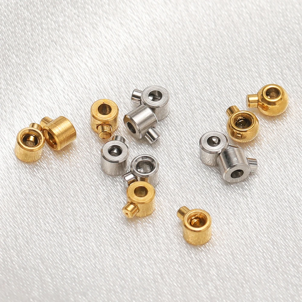 20 Stück Edelstahl-Positionierungsschnallen, Stopper, Abstandshalter, Crimp-Endperlen für DIY-Schmuckherstellung, Halsketten, Armbänder, Zubehör – Detail 3