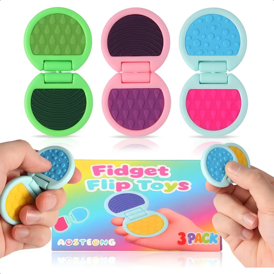 ألعاب متململة ألعاب حسية للبالغين مع عناصر تخفيف القلق للتوحد لـ ADHD Str Relief Fun Fidgets للمراهقين المزخرفة وFli