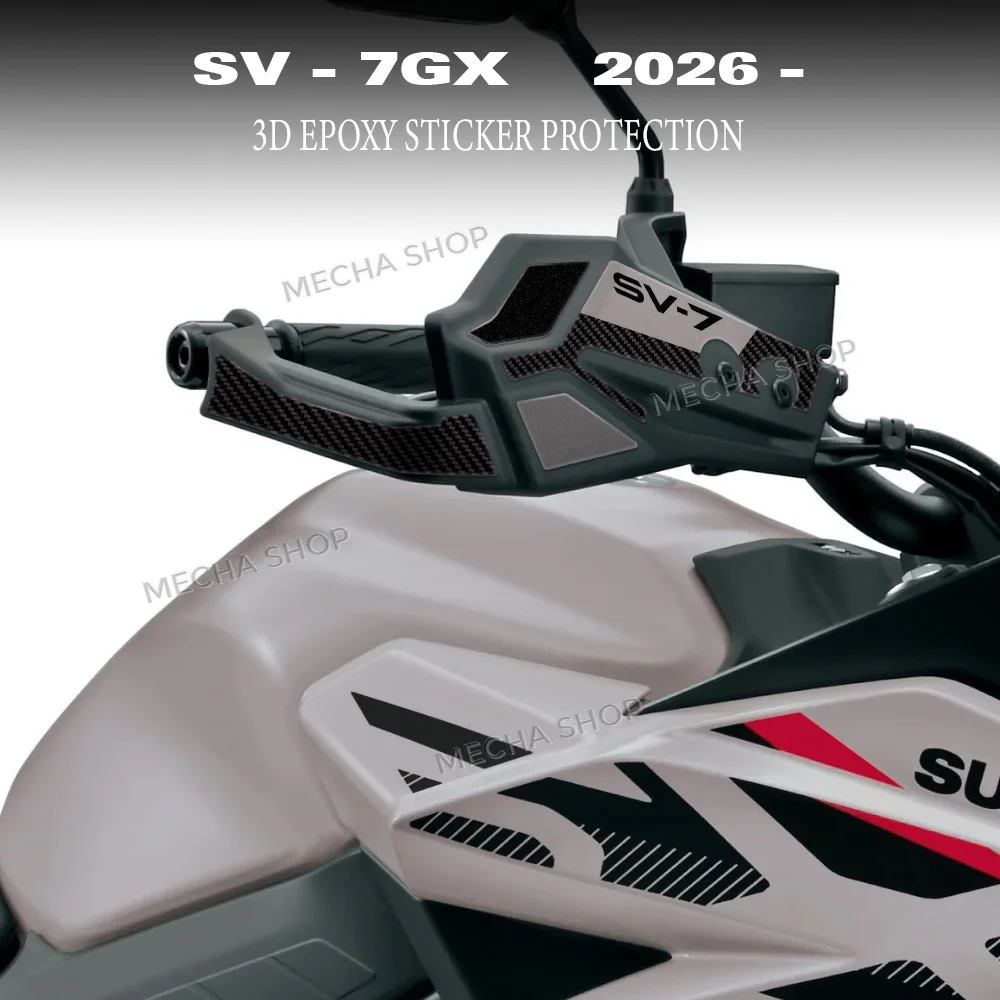 

3D Epoxy Resin Sticker Tank Pad Motorcycle Fuel tank Pad Protector For SV-7GX SV 7GX 2026