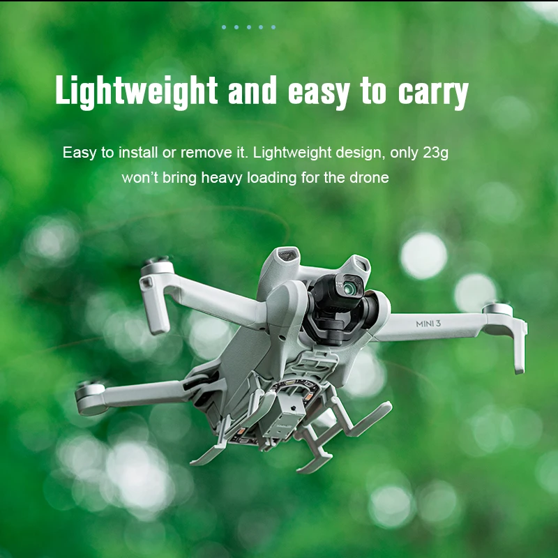 LED Light Landing Gear for DJI Mini 3/Pro/Mini 2/SE/Mavic Air 2/2S Foldable Extended Landing Skid Night Flight Drone Accessories