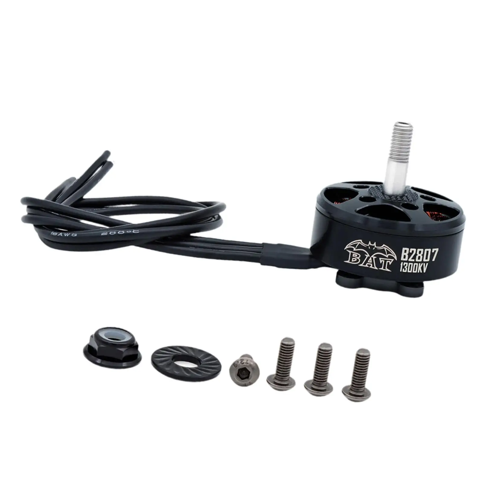 Motor sin Escobillas Metálico 1300KV, Motor RC Ágil para Drones, Piezas de Carreras FPV para Drones Profesionales de 10 km