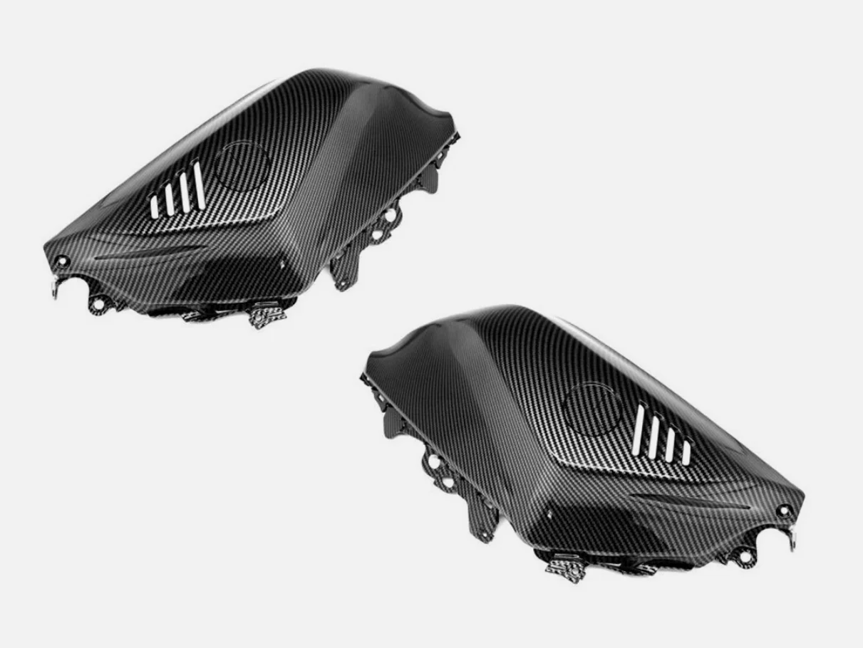 Front Tank Gas Side Frame Fairing Cowl Carbon Fiber For YAMAHA YZF R7 2021-2023
