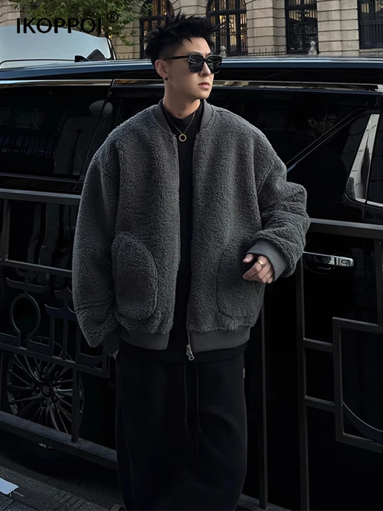 

Мужская зимняя хлопковая куртка из меха ягненка Thiened, высококачественное легкое роскошное кожаное и меховое пальто