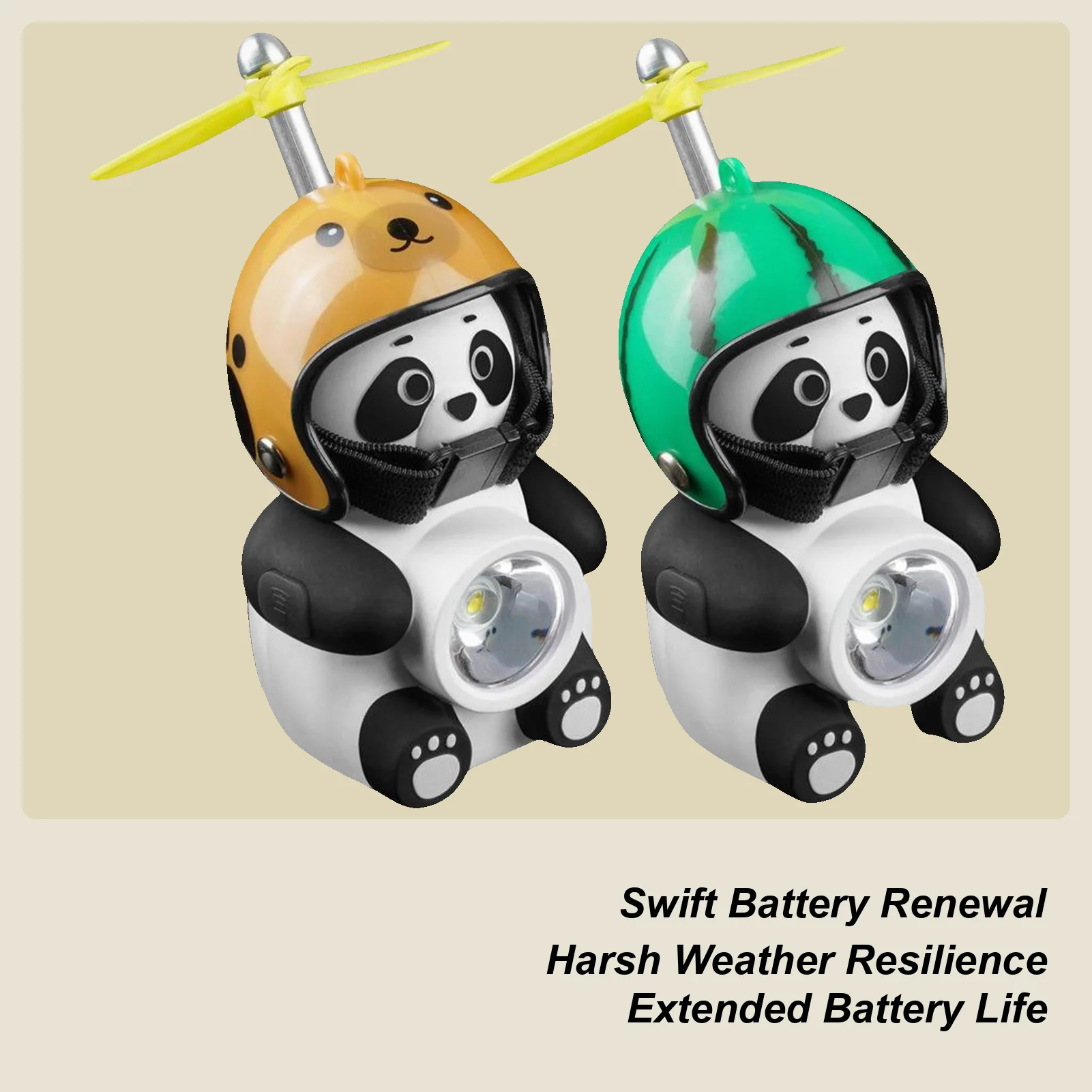 

Cute Panda Bike Light Waterproof Cute Portable Ornament Light For Night Riding For Family Enthusiast Men Women Outdoor Cycling