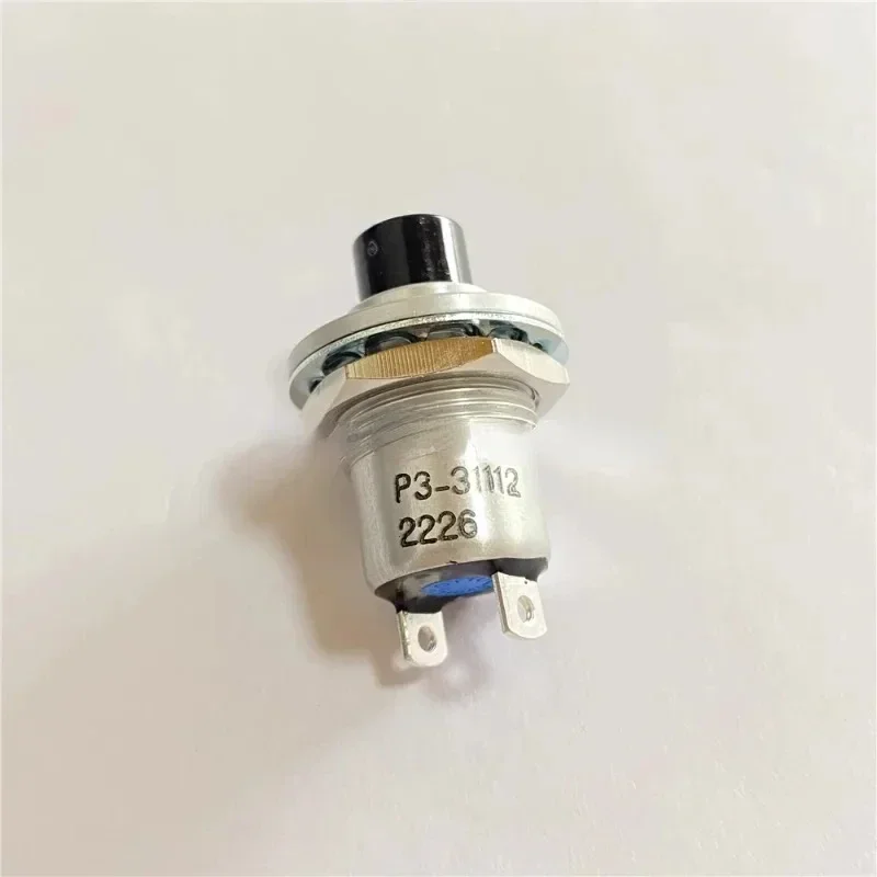 P3-31112 US OTTO button switch black SPST-NO normally open | 10A | 115VAC | 28VDC solder pad