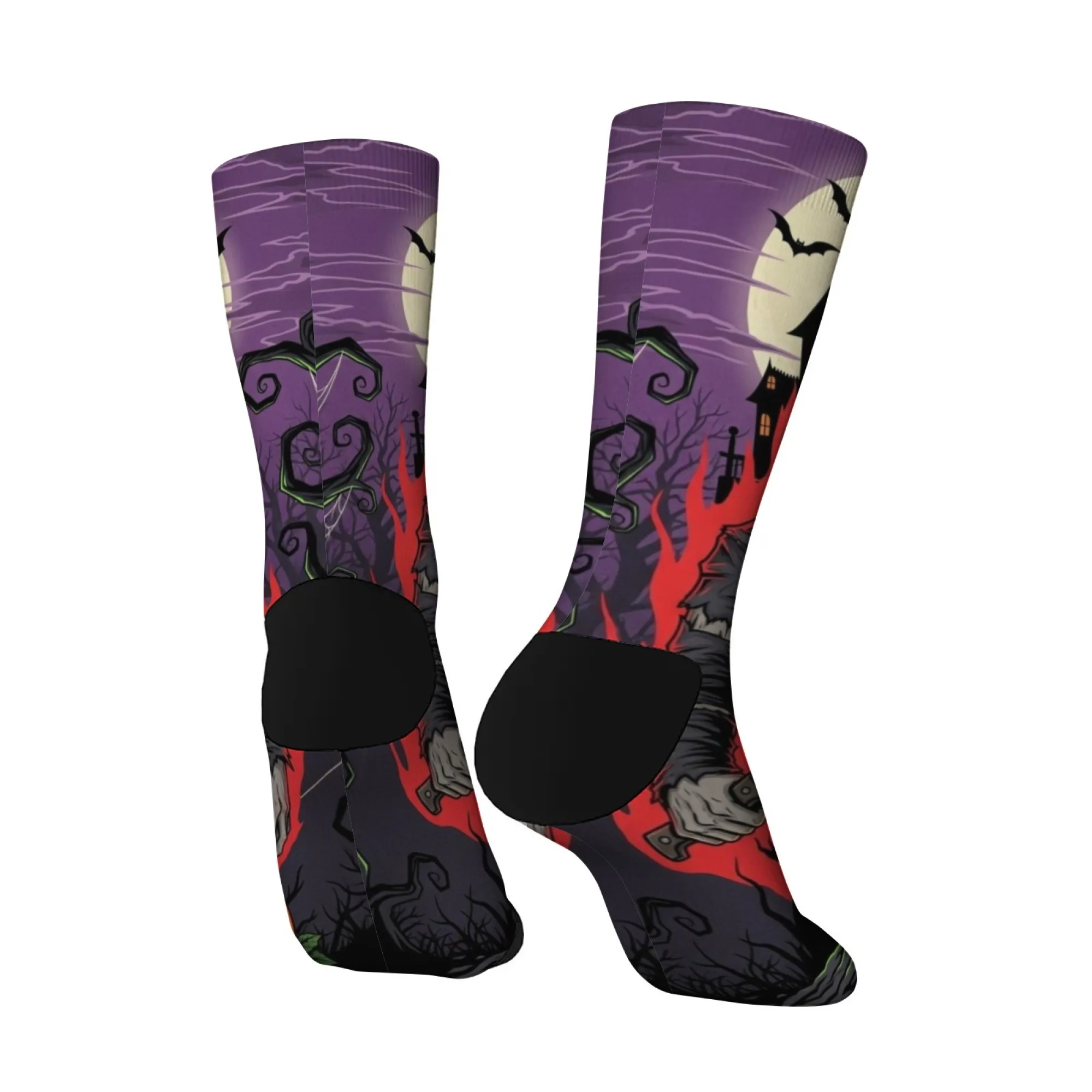 Retro Comic Horror Killer Neuheit Herrensocken Harajuku Stil Verrückte Hip Hop Lustige Glückliche Socken Lässige Sportsocken Halloween Geschenk