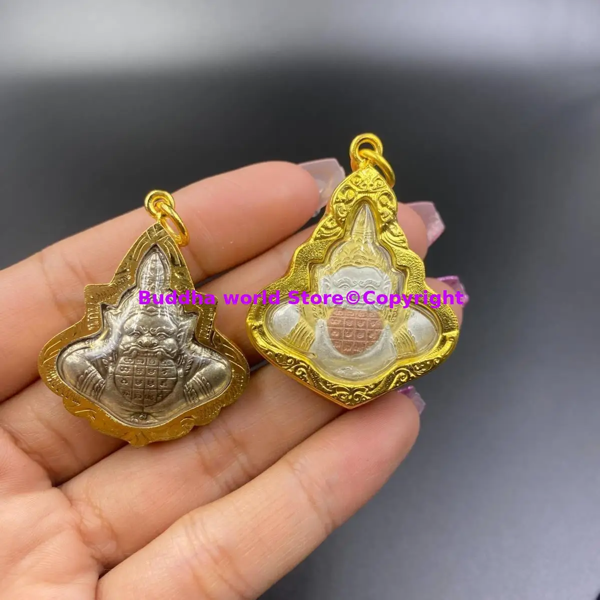 2025 Thailand temple famous Phra Rahoo Rahu God buddha Amulet Pendant exorcise evil spirits expel demon talisman Bless safety