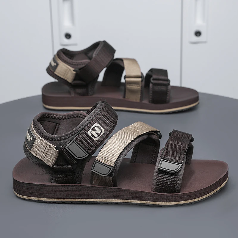 

Men Casual Gladiator Sandals Slip on Mens Sandal Male Sandles Sandalias Hombre Sandale Homme Open Shoes Plus Big Size 50 51 52