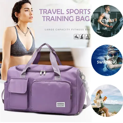 Lejonkungen Tecknad Resväska Stor Kapacitet Förvaring Axelväskor Gym Duffelväska med Skofack Bärbar Handväska 8 best sales lejonväska - №1