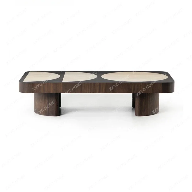 HHModern Household Solid Wood Coffee Table, Simple Second-hand Creative Design, Coffee Table, Square Living Room Side Table