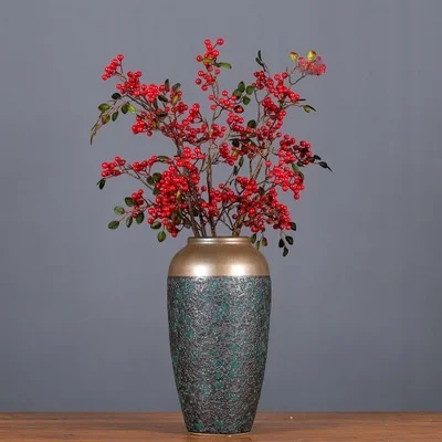 Nordic currant fruit Acacia red fruit simulation berry autumn Holly branch home model room simulation decorative fake flower