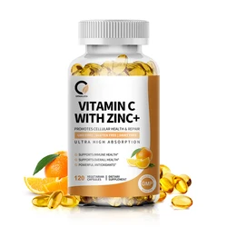 Vitamin C Mit Zink Capsules 1000Mg Vitamin C with 20Mg Zinc Capsule Immune Support, Energy Production, Powerful Antioxidant