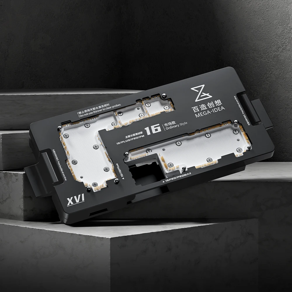 MEGA-IDEA IP16 Dispositivo elétrico de estrutura de teste em camadas intermediárias Ferramenta de teste de placa-mãe profissional para iPhone 16/16Plus/16Pro/16Pro Max