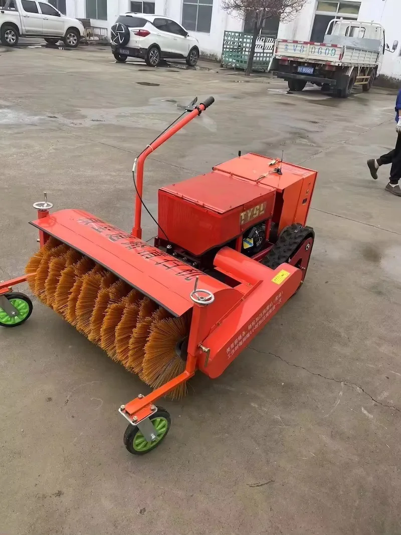 Customized15hp Diesel 100cm or 120cm Width Remote Control Snow Sweeper Snow Removal Machine Rubber Product Making Equipment