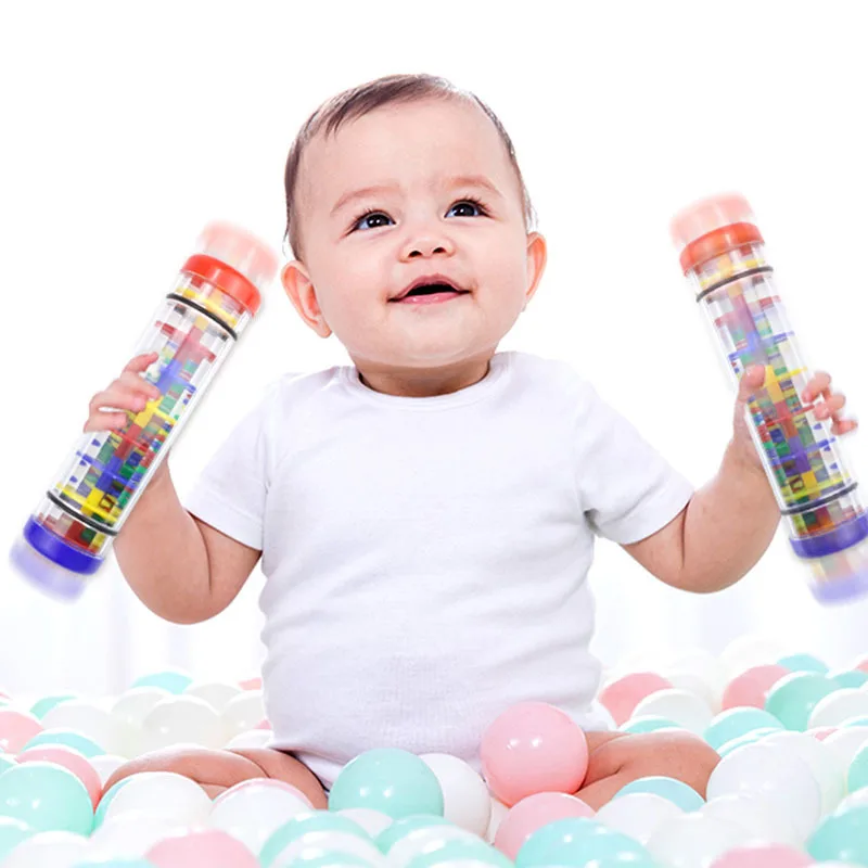 Kinder Musik instrument Spielzeug Baby handge kurbelt Regen Sound Zylinder Orff Hören Kultivierung Kindergarten Spiel Spielzeug