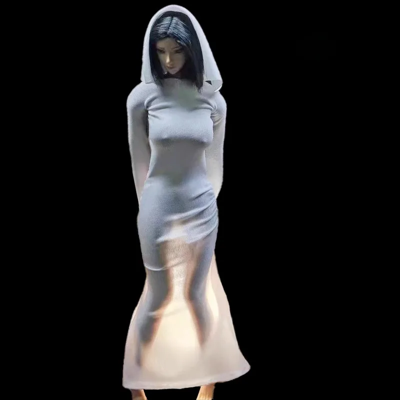 Maßstab 1/6 weibliche Soldaten Puppe COS Kleidung weißen Rock Stirnband Garn Set Kleidung Modell für 12" PH TBL Zubehör Körper