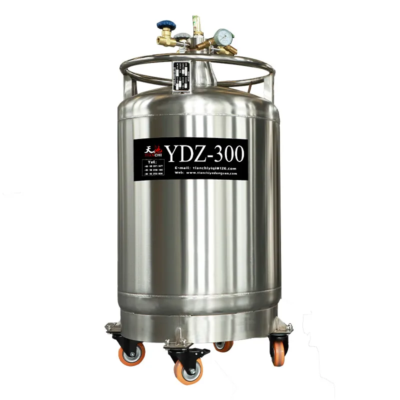 YDZ-300 Self Pressure Nitrogen  Liquid Container For Cryosaunas Ln2 Transfer Filling