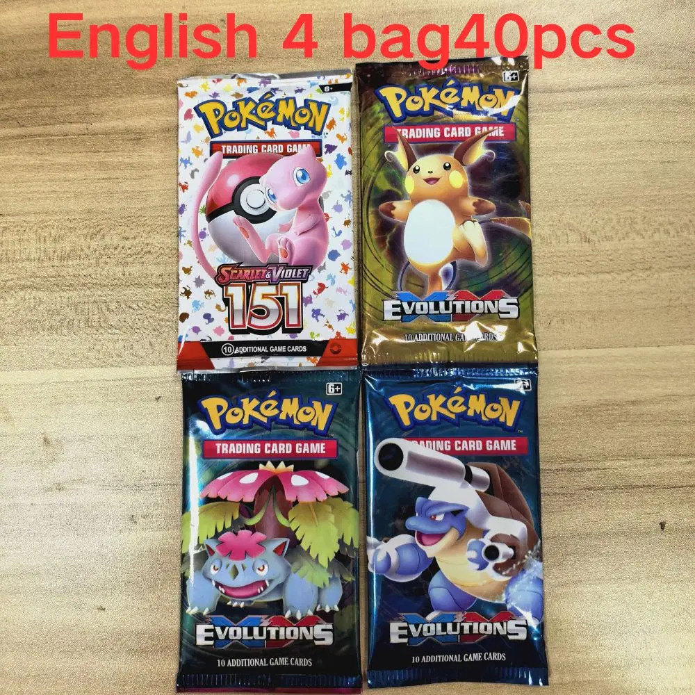 40 stuks Pokemon-kaarten GX Vmax EX Mega Origin Brilliant Stars Card Shining Game Collection Battle Transaction Card Vakantiegeschenken - afbeelding 1
