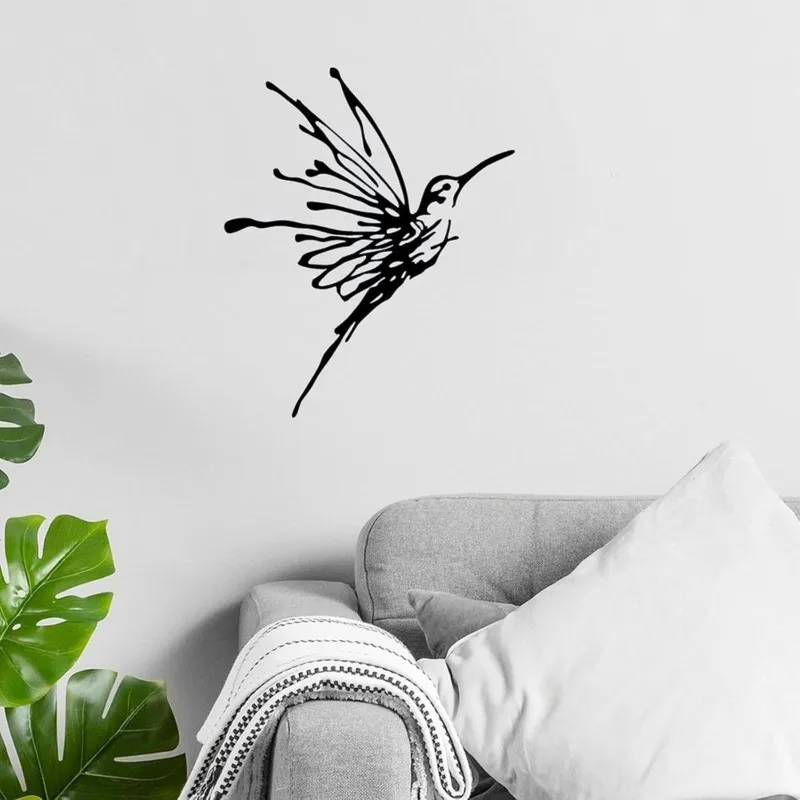 BAAJ-Hummingbird Metal Wall Decor Iron Hanging Art Minimalist Wall Sculptures Finish For Living Room, Bedroom, Office & Pati